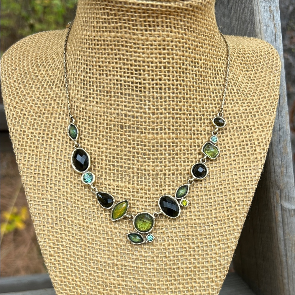 Bohm Green and blue Gem Necklace